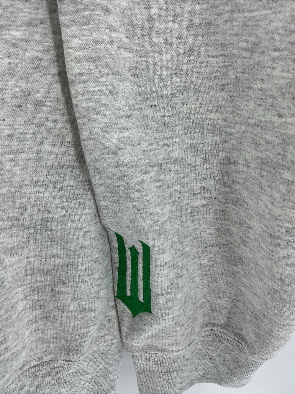 Gildan Grey Crewneck Sweatshirt with Green & Pink Wicked Graphic - Picture 4 of 10
